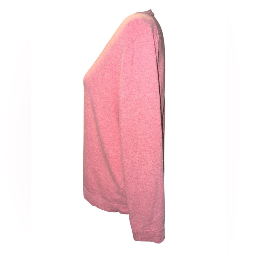 J. Crew Teddie Women's Cotton Wool Blend sweater Sz XL heathered pink - Picture 2 of 9